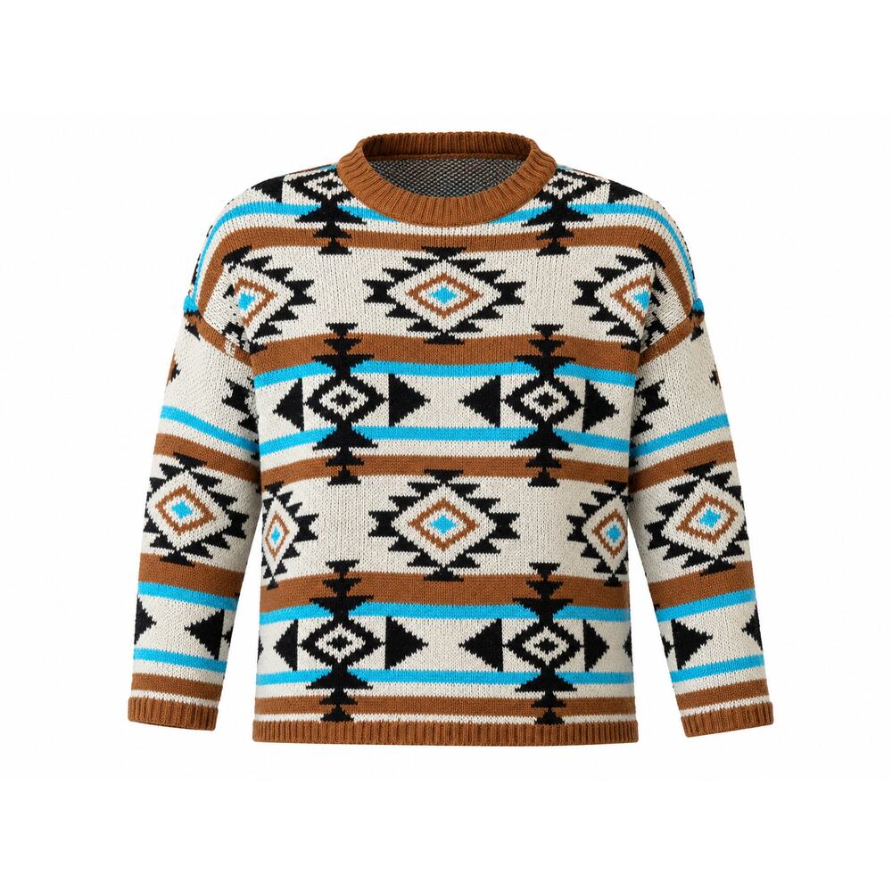 Savanna Jane Southwestern Aztec Sweater Medium Western Boutique